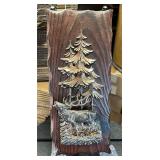 Vintage Elk Metal & Wood Wall Hanging Decor