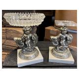 Regency Cherub & Koi Fish Vanity Accessories