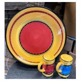 Tabletops Gallery Ceramic Bowl / S&P Shakers