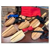 Lot of Wooden Shoe Trees & Bow Ties