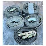 Heavy Duty Ratchet & Cam Buckle Straps - Qty 5