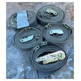 Heavy Duty Ratchet & Cam Buckle Straps - Qty 5