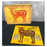 Vintage 1950s Magnetic Donkey Game