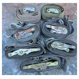 Heavy Duty Ratchet & Cam Buckle Straps - Qty 7