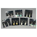Sterling Silver 925 Earrings 7-pairs