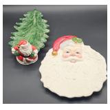 Christmas Decor Ceramic Santa Dish (2)