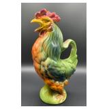 Vintage St. Clement Majolica Rooster Pitcher