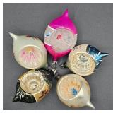 Vintage Mercury Glass Christmas Ornaments