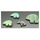 Stone Gemstone Bear Beads