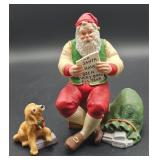 Vintage Christmas Decor Lenox Santa Figurine 1998