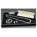 Vintage Swarovski Crystal Jewelry Set