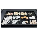 Mixed Lot Gemstone & Shell Beads