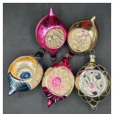 Vintage Mercury Glass Christmas Ornaments