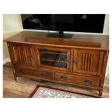 Wood TV Console Media Cabinet