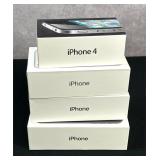 Lot of 4 Apple iPhone Empty Boxes
