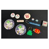 Button Pins / Keychains / Zippo Tape / Others