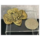 Boy Jamboree Coin-Girl Trefoil Scouts Memorabilia