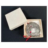 1995 Pewter Wreath Ornament