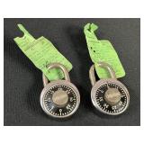 2-Master Lock Combination Padlock w/ Instructions