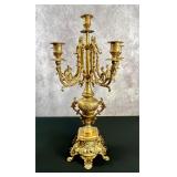 Italian Giorni Brevettato Brass 5-arm Candelabra