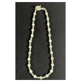 Bowenite Pale Green/White New Jade Dragon Necklace