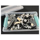 LEGO Blocks Pieces in Small Sterilite Bin