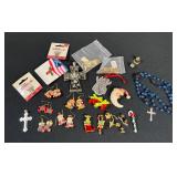 Christmas Spirit Jewelry Earrings, Pins & More