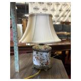 SMALL PAINTED CERAMIC LAMP