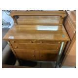 ANTIQUE BUFFET W/ MIRROR