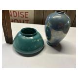 2 PIECES COWAN POTTERY FORM 1930'S