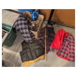 BOX OF FLANNEL SHIRTS, ADULT SIZES