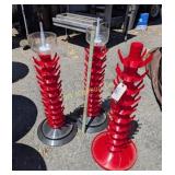 LOT OF 3 BOTTLE TREES & 2 WASHERS