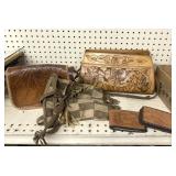 LOT WORKED LEATHER PURSES & WALLETS