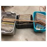 3 TOTE LOT OF VINYL RECORDS