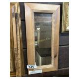 SMALL WOOD FRAMED MIRROR