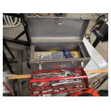 GREY TOOLBOX W/ CONTENTS
