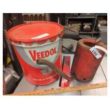 LOT OF 2 VINTAGE OIL & GREASE ITEMS