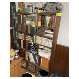 WOODEN BOOKCASE, 49 IN X 11 IN X 72 IN, NO CONTENT