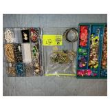 GROUP OF COSTUME JEWELRY, EARRINGS, NECKLACES