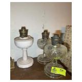 GROUP OF ALADDIN OIL LAMP BASES