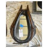 HORSE COLLAR MIRROR, APPROX 27 IN OVERALL HEIGHT