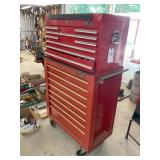 10 DRAWER MAC TOOLS TOOL CHEST ON TOP OF A 8 DRAWE