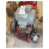 MOTOR AND PUMP ON METAL FRAME AND EXTRA PUMP