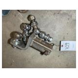 GROUP OF BALLS AND TRAILER HITCH
