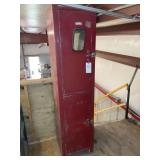 2 DOOR VERTICAL METAL CABINET, 18 IN X 19 IN X 76