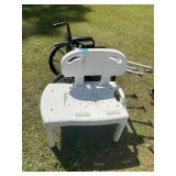 WHEEL CHAIR WITH WALKER AND SHOWER SEAT