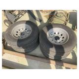 PAIR OF 6 LUG TRAILER AXELS DURAFLEX TORSION AXELS