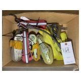 BOX WITH MISC RATCHET STRAPS