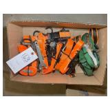 BOX WITH MISC RATCHET STRAPS