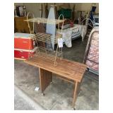 ROLLING PRINTER TABLE 37 IN X 16 IN X 26.5 IN AND